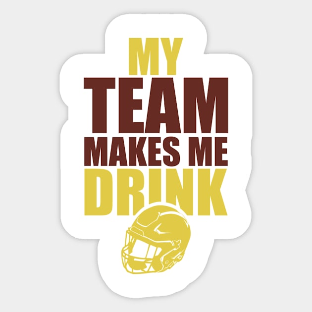 NFL Washington Redskins Rams Drink Sticker by SillyShirts